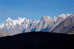 28 Paiju Peak, Choricho, Uli Biaho, Trango Towers, Cathedral, Lobsang Spire Early Morning From Concordia.jpg